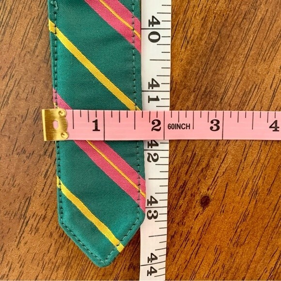 L.L. Bean Ribbon Fabric Striped D Ring Belt Medium - Picture 7 of 7